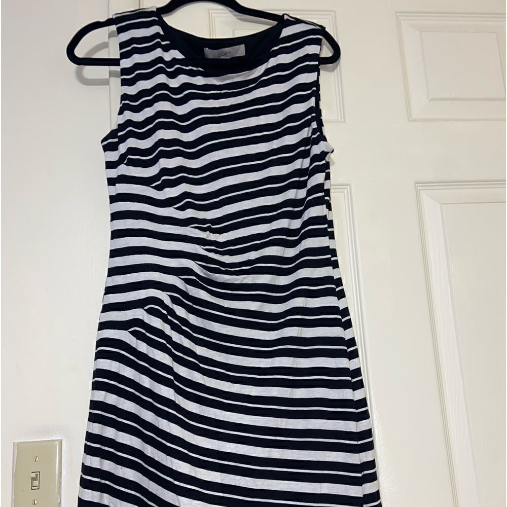 Loft knee length double layer dress size meduim